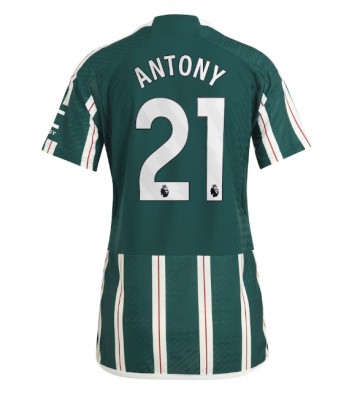 Manchester United Antony #21 Replica Away Stadium Shirt for Women 2023-24 Short Sleeve